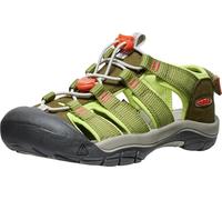 KEEN Unisex-Child Newport Boundless Adaptive Alternative Closure Easy On Outdoor Water Sandals, Dark Olive/Scarlet Ibis, 10