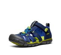 KEEN Seacamp II CNX Sandals, Naval Academy/Chartreuse, 1 UK