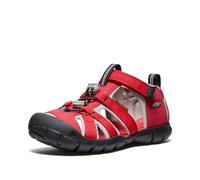 KEEN Unisex-Child Seacamp 2 CNX Closed Toe Sandals, Ribbon Red/Alloy, 5