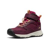 KEEN Unisex-Child Skua Mid Height Durable Easy On Comfortable Waterproof Hiking Boots, Fig/Peach Fuzz, 10