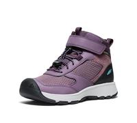 KEEN Unisex-Child Skua Mid Waterproof Hiking Boots, Black Plum/Plum Perfect, 5