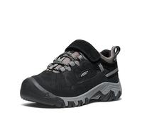 KEEN Unisex-Child Targhee 4 Low Waterproof Hiking Shoes, Black/Steel Grey, 13