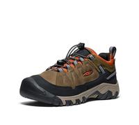 KEEN Targhee 4 Low Waterproof Hiking Shoes, Dark Olive/Gold Flame, 13 UK Child