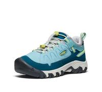 KEEN Unisex-Child Targhee 4 Low Waterproof Hiking Shoes, Reef Waters/Daiquiri Green, 3