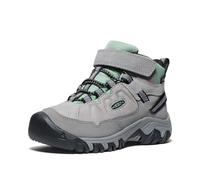 KEEN Targhee 4 Mid Waterproof Hiking Boots, Alloy/Granite Green, 9 UK Child