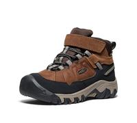 KEEN Unisex Kids Targhee 4 Mid Waterproof Hiking Boots, Bison Brindle, 3 UK