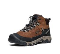 KEEN Unisex Kids Targhee 4 Mid Waterproof Hiking Boots, Bison Brindle, 4 UK