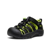 Keen Footwear Sandal Newport H2 – Unisex Kids, Black/Lime Green, UK 13