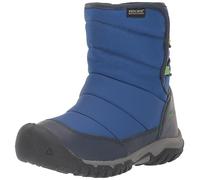 KEEN Unisex Kids Puffrider Waterproof Snow Boot, Naval Academy Surf, 4 UK