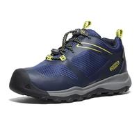 KEEN Unisex Kids Wanduro Low Waterproof Hiking Shoe, Sky Captain Evening Primrose, 3 UK