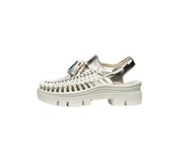 Keen Unisex Uneek Plt Tassell Champagne Gold/star size 40.5 | Sandals Outlet | Unisex | White 40.5