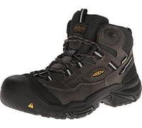 KEEN Utility Mens Braddock Mid Height Steel Toe Waterproof, Gargoyle/Forest Night, 15 Wide