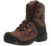 KEEN Utility Men's Dover 8” Composite Toe Waterproof Work Boot Construction, Dark Earth/Black, 11