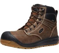 KEEN Utility Men's Fort Wayne 6 Waterproof Composite Toe Wedge Work Boots, Dark Earth/Gum, 10
