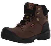 KEEN Utility Men's Independence 6 Composite Toe Waterproof 400G Insulated Work Boots, Dark Earth/Black, 12