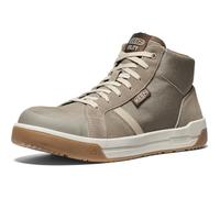 KEEN Utility Men's Kenton Mid Top Composite Toe Breathable Work Sneakers, Brindle/Gum, 8