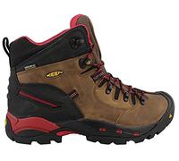 KEEN Utility Men's Pittsburgh 6" Leather Waterproof Steel Toe Work Boots, Brown, 9/9.5 UK