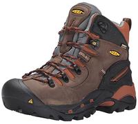 KEEN Utility Men's Pittsburgh 6" Soft Toe Waterproof Work Boots, Cascade Brown/Bombay Brown, 10 UK