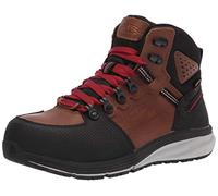 KEEN Utility Men's Red Hook Mid Composite Toe Waterproof Work Boots Construction, Tobacco/Black, 10
