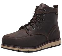KEEN Utility Men's San Jose 6" Alloy Toe Waterproof Wedge Work Boot, 11EE, Cascade Brown/Black