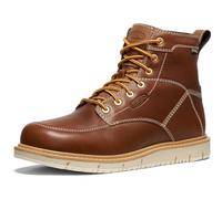 KEEN Utility Men's San Jose 6 Soft Toe Waterproof Wedge Work Boots, Tortoise Shell/Star White, 13 Wide