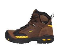 KEEN Utility Men's Troy 6” KBF Composite Toe Waterproof Work Boots Construction, Dark Earth/Black, 10 Wide