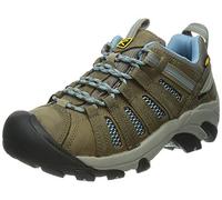 KEEN Women's Voyageur Low Height Breathable Hiking Shoes, Brindle/Alaskan Blue, 8.5 UK