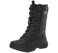 KEEN Women GRETA TALL BOOT WP, BLACK/BLACK PLAID, 8.5