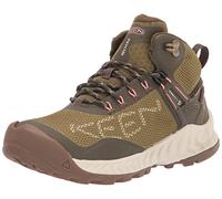 KEEN Women's NXIS Evo Mid Waterproof Hiking Boots, Olive Drab/Birch, 3.5 UK