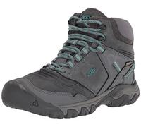 KEEN Women’s Ridge Flex Mid Height Waterproof Hiking Boot, Steel Grey/Porcelain, 8.5 UK