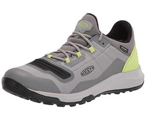 KEEN Women’s Tempo Flex Low Height Lightweight Waterproof Hiking Shoe, Drizzle/Sharp Green, 7 UK