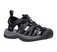 KEEN Women's Sandals Whisper - Lightweight Textile Closed-Toe - Black/Steel Grey Size 4