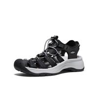 KEEN Women's Astoria West Closed Toe Sandals, Black/Grey, 3