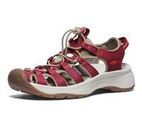 KEEN Women's Astoria West Closed Toe Sandals, Merlot/Scarlet Ibis, 6