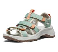 KEEN Women's Astoria West Open Toe Sandal, Granite Green/Tangerine, 4.5 UK