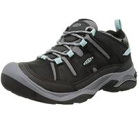 KEEN Women's Circadia Waterproof Hiking Shoe, Black/Cloud Blue, 4.5 UK