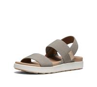 KEEN Women's Elle Backstrap Casual Platform Open Toe Wedge Sandals, Brindle/Birch, 8.5 Wide