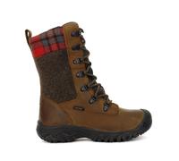 KEEN Women's Greta Tall Boot Waterproof Snow, Brown/Red Plaid, 4.5 UK