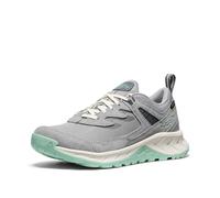 KEEN Women's Hightrail Low Height Durable Lightweight Breathable Leather Waterproof Hiking Shoes, Alloy/Lichen, 5.5