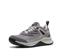 KEEN Women's Hightrail Low Height Durable Lightweight Breathable Leather Waterproof Hiking Shoes, Steel Grey/Thistle, 3