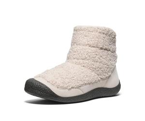 KEEN Women's Howser Fold Down Warm Indoor Outdoor Comfortable Slipper Chukka Boots, Silver Lining/Black, 7
