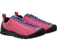 KEEN Women's Jasper Suede Leather Climbing Approach Sneakers, Pink Lemonade/Skipper Blue, 6 UK