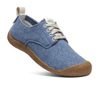 KEEN Women's Mosey Derby Sneaker, Blue Felt/Birch, 4 UK