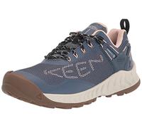 KEEN Women's NXIS Evo Waterproof Hiking Shoes, Vintage Indigo/Peachy, 2.5 UK