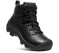 KEEN Women's Pyrenees Mid Height Waterproof Hiking Boots, Black/Legion Blue, 6.5