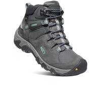 KEEN Women's Steens Mid Waterproof Hiking Boot, Steel Grey/Ocean Wave, 5.5 UK