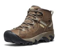 KEEN Women's Targhee 2 Mid Height Waterproof Hiking Boots, Brindle/Custard, 8