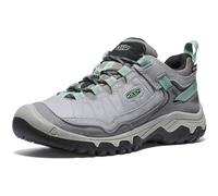 KEEN Women's Targhee 4 Low Height Durable Comfortable Waterproof Hiking Shoe, Alloy/Granite Green, 9 Wide