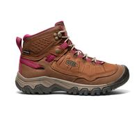KEEN Women's Targhee 4 Mid Waterproof Hiking Boots, Brindle/Nostalgia Rose, 5.5