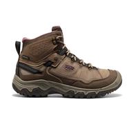 KEEN Women's Targhee 4 Mid Height Durable Comfortable Waterproof Hiking Boots, Brindle/Nostalgia Rose, 6 UK